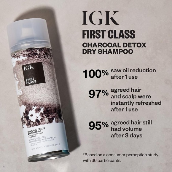 IGK First Class Charcoal Detox Dry Shampoo - Picture 6 of 9